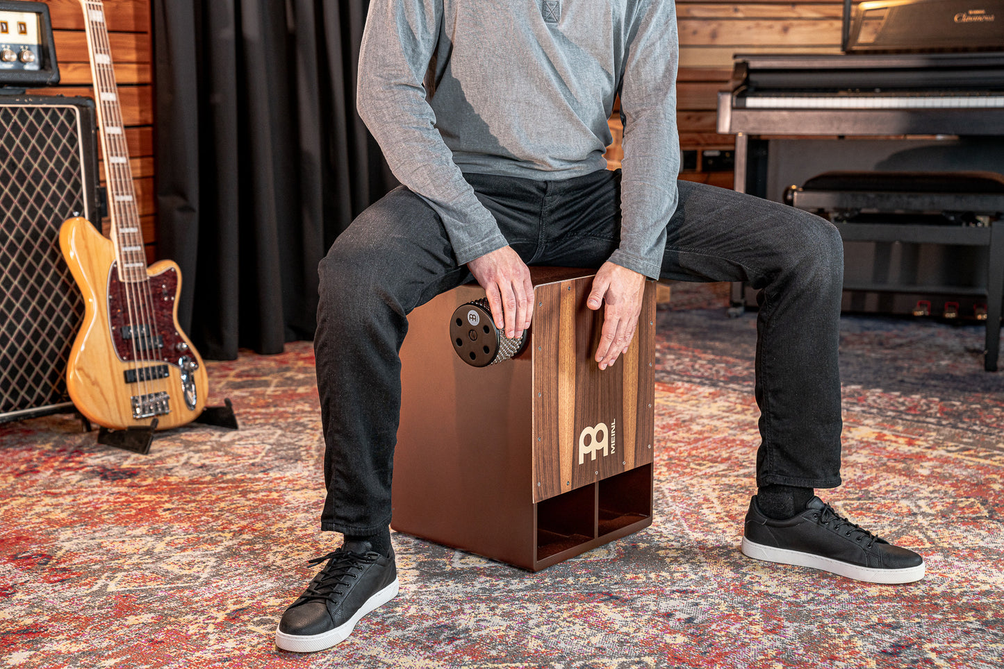 MEINL Percussion Cajon Turbo Cabasa - Traditional Size