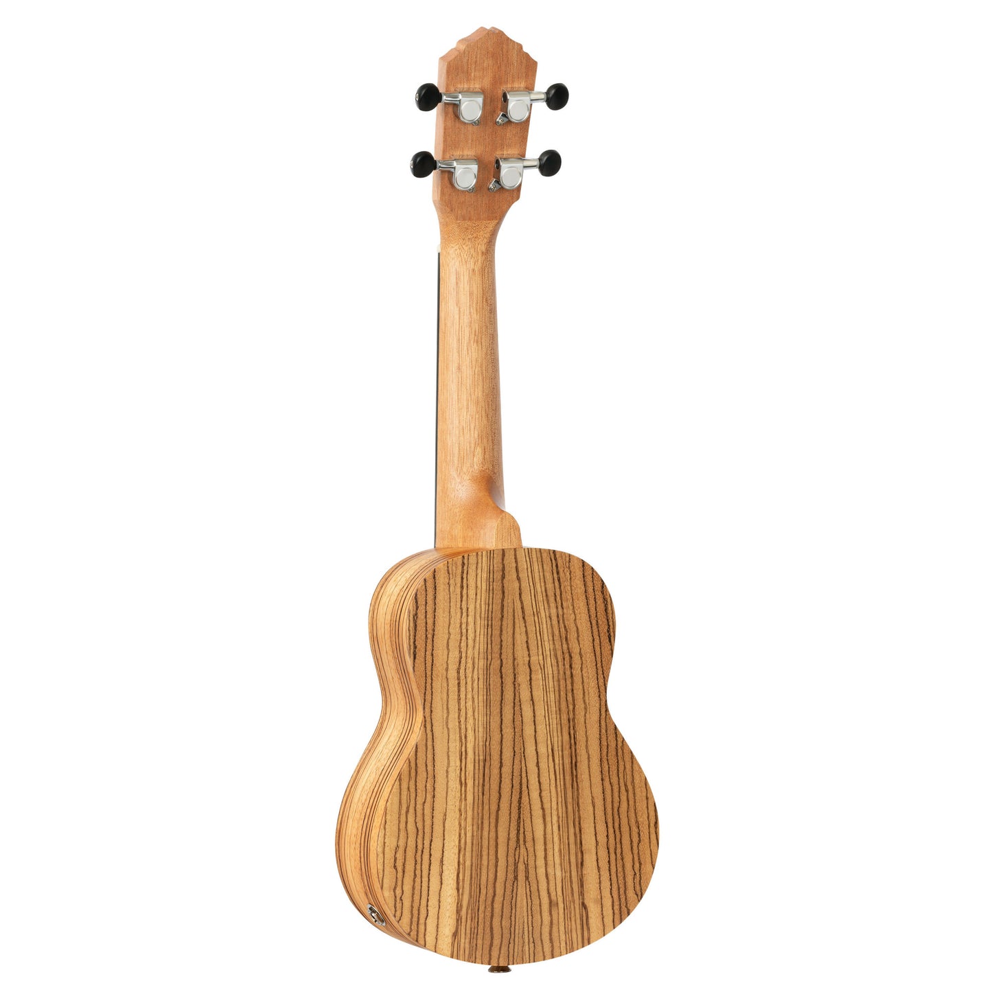 ORTEGA Timber Serie Sopran Preamp Ukulele 4 String - Zebrawood Natural + Bag