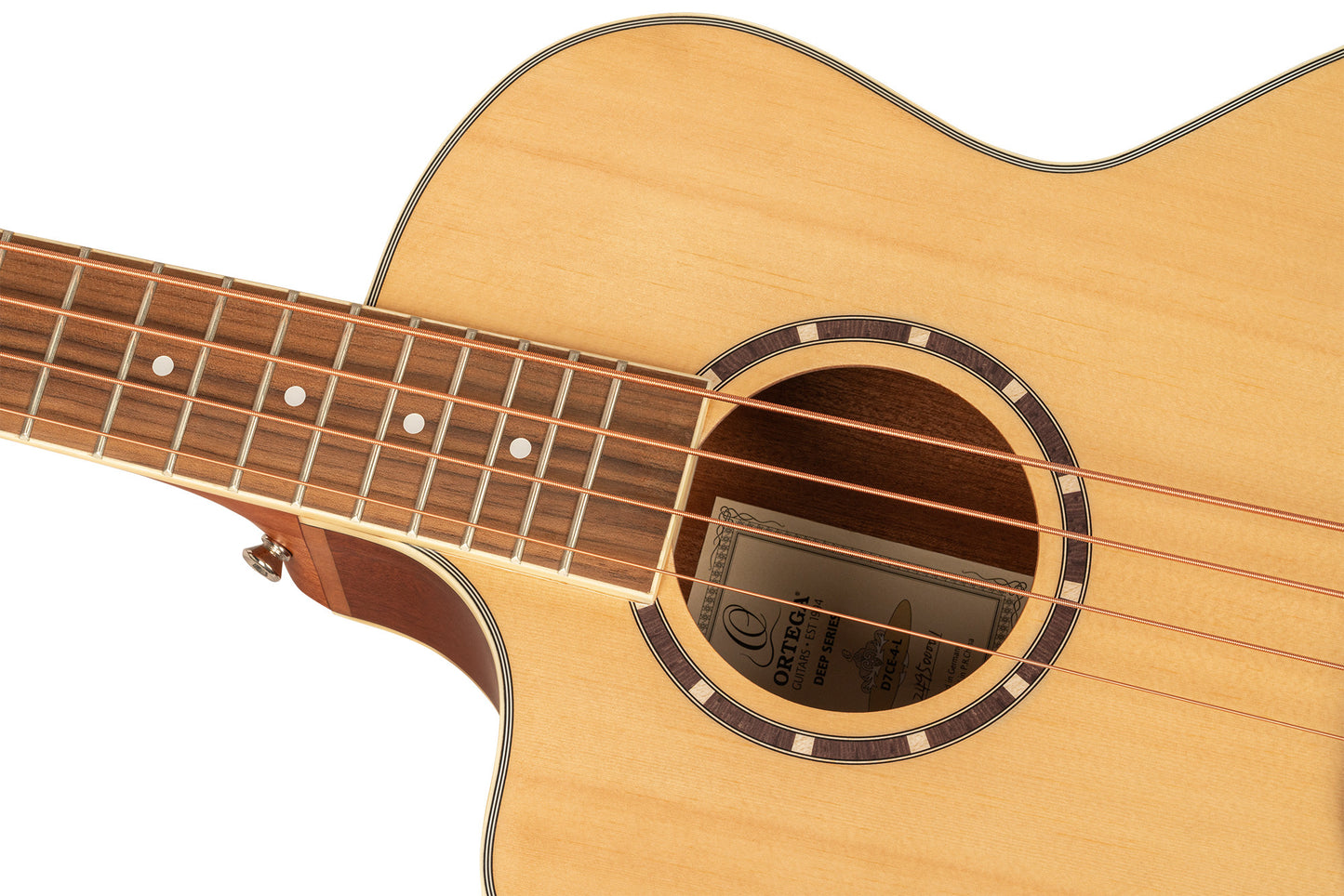 ORTEGA Deep Series Acoustic Bass 4-String Lefty - Medium Scale