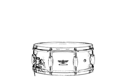 TAMA STAR Walnut Snaredrum 14" x 5,5" - Piano Black/Chrom HW