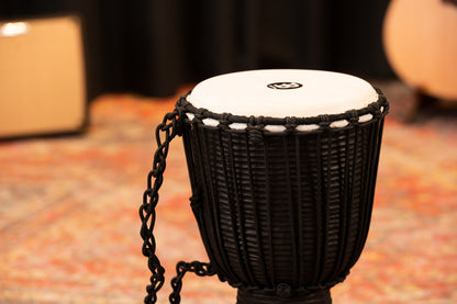 MEINL Percussion Headliner Rope Tuned Black River Series Djembe - 10"