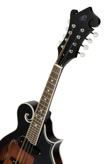 ORTEGA Americana Series F-Style Mandolin 8 String - Spruce / Maple Satin Whiskey Burst