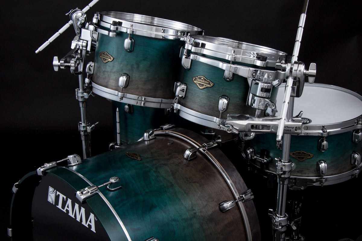 TAMA Starclassic Walnut/Birch Lacquer Rack Tom 8" x 6" - Satin Sapphire Fade/Chrom HW