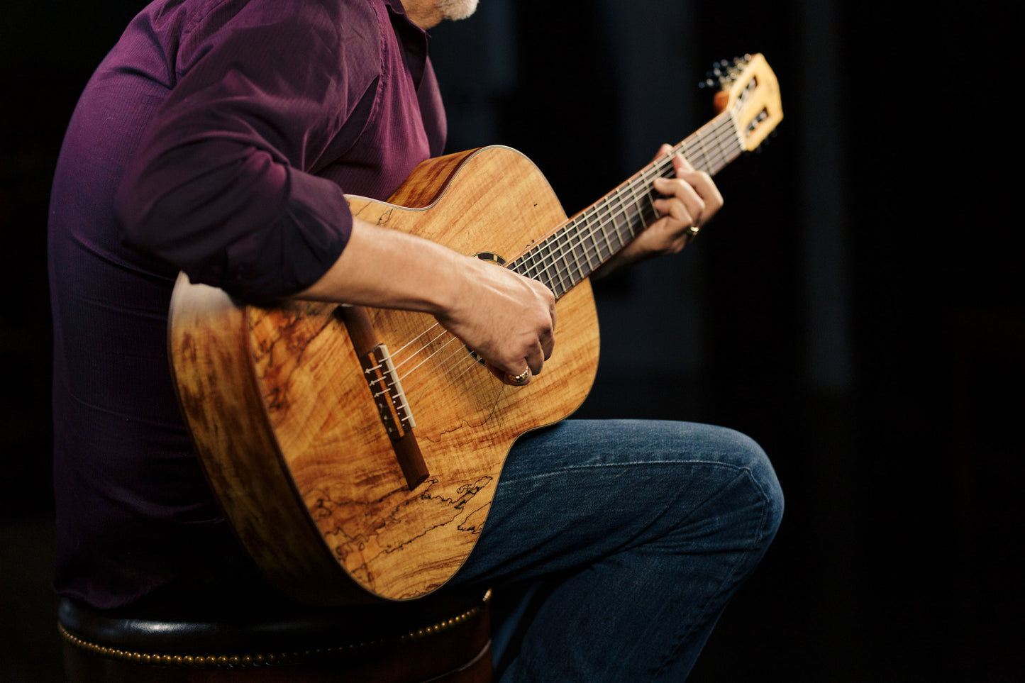 ORTEGA The Private Room 4/4 Konzertgitarre 6-String - Spalted Maple Natur + Gigbag