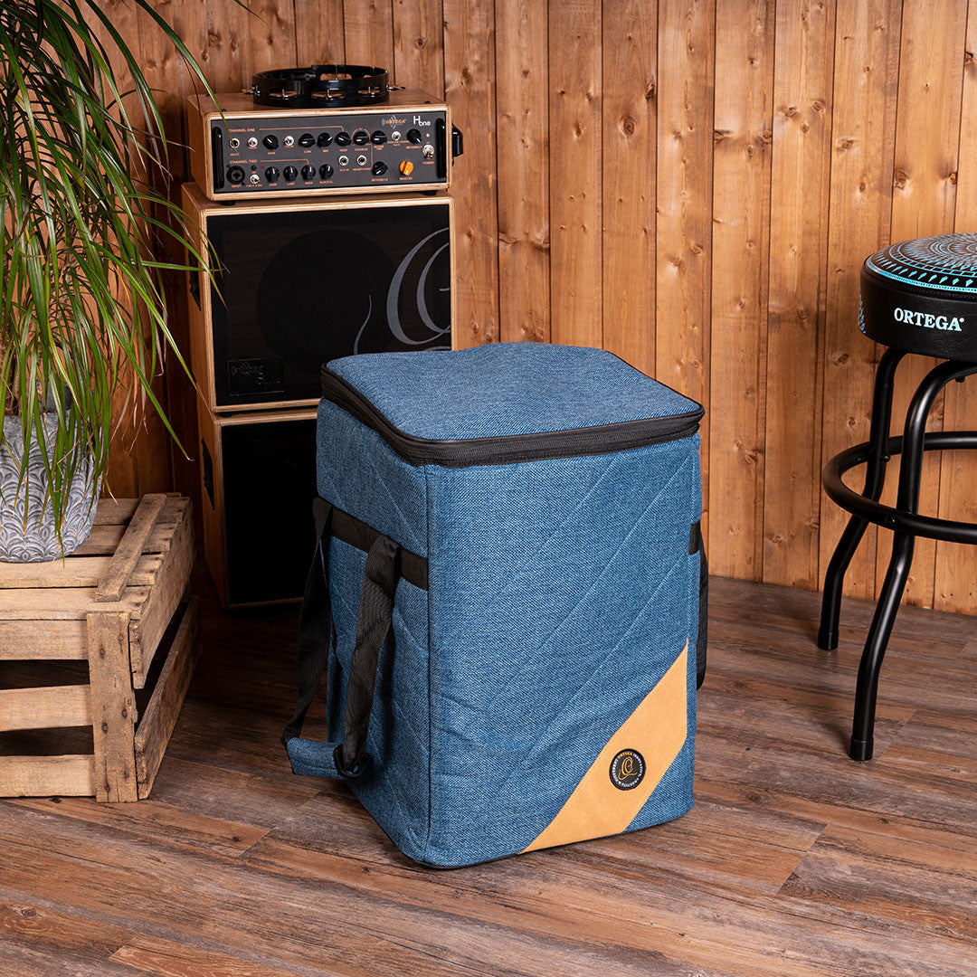 ORTEGA Premium Cajon Bag - Ocean Blue