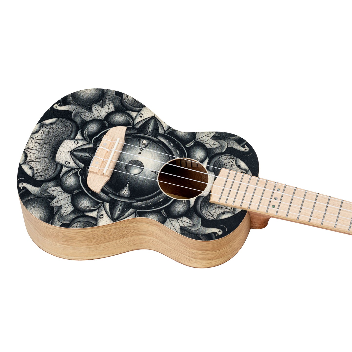 ORTEGA Art Serie Konzert Ukulele 4 String - Spruce / Catalpa Birds