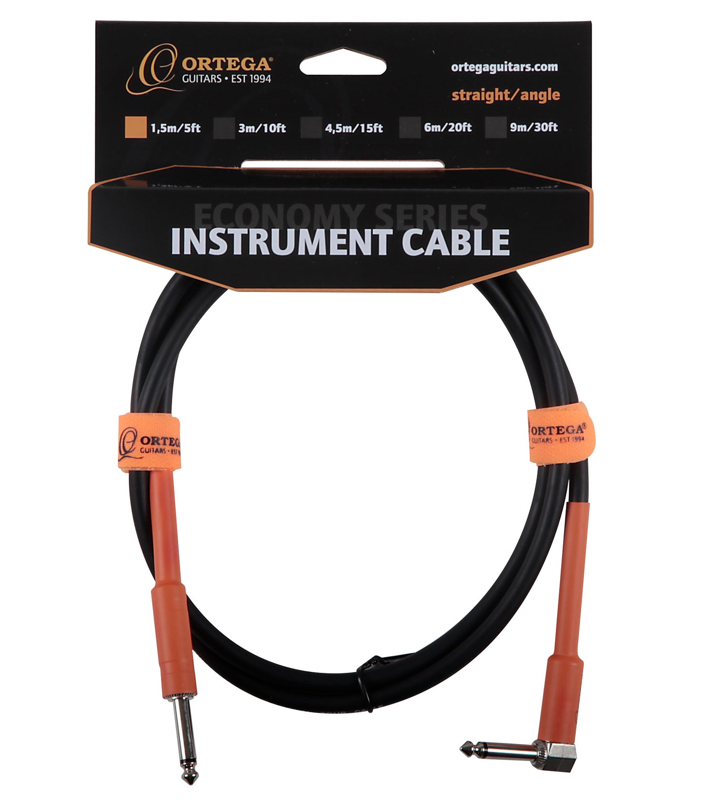 ORTEGA Economy Series Instrumentenkabel - schwarz / 1,5m