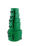 HARDCASE Fusion Case Set 2 - 20“ Bass Drum, 10“ Tom, 12“ Tom, 14“ Floor Tom, 14“ Snare Drum - Dark Green / komplett gepolstert