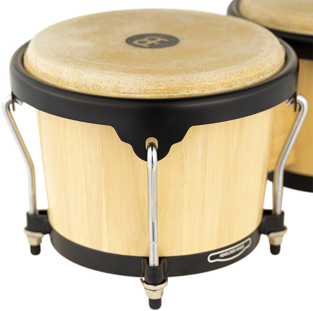 MEINL Percussion Headliner Series Wood Bongo 6 3/4" Macho & 8" Hembra - Natural