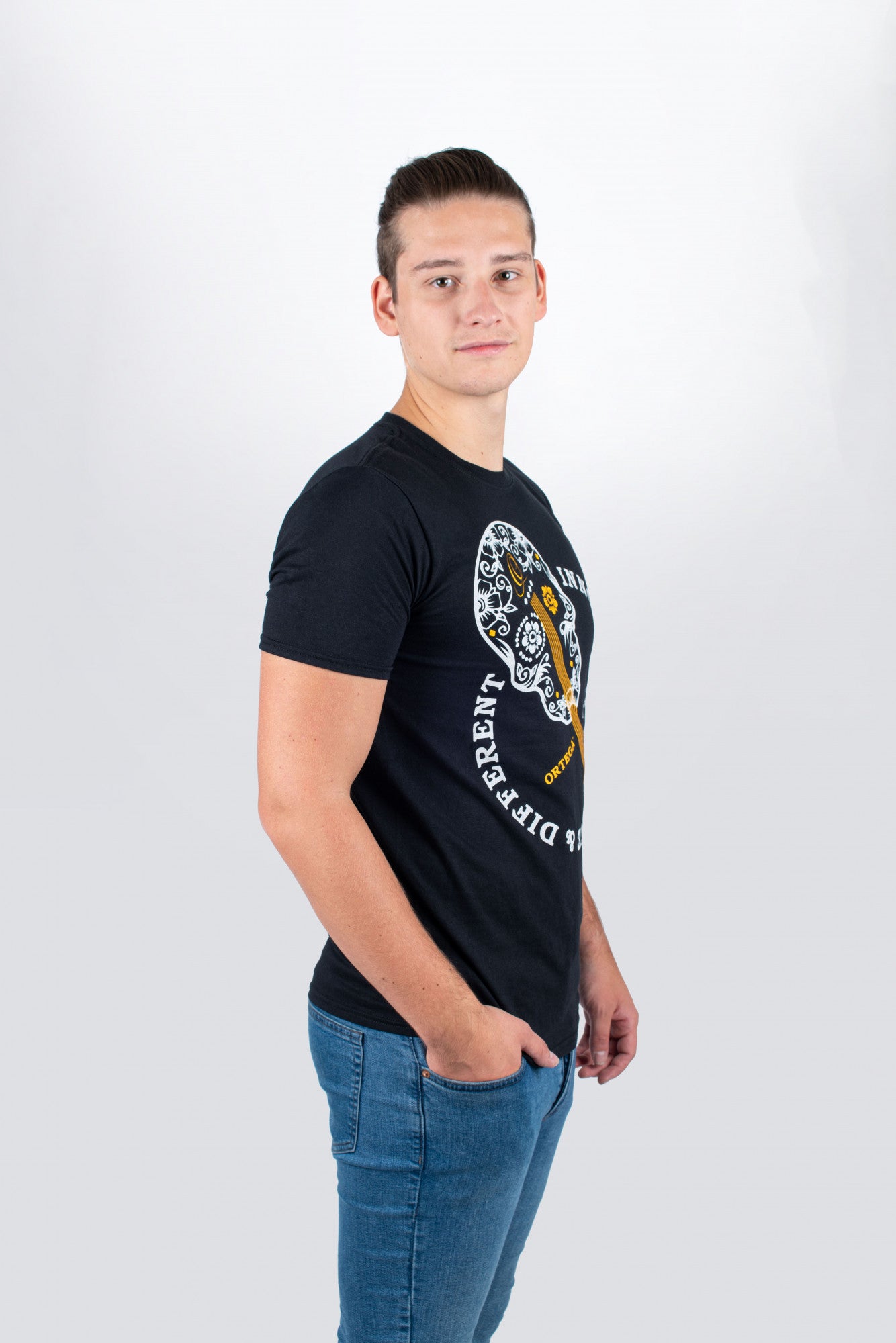 ORTEGA T-Shirt "Skull" - Black Size S