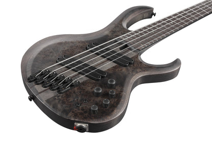 IBANEZ Bass Workshop BTB Electric Bass 5-String Multi Scale - Transparent Gray Flat + Case