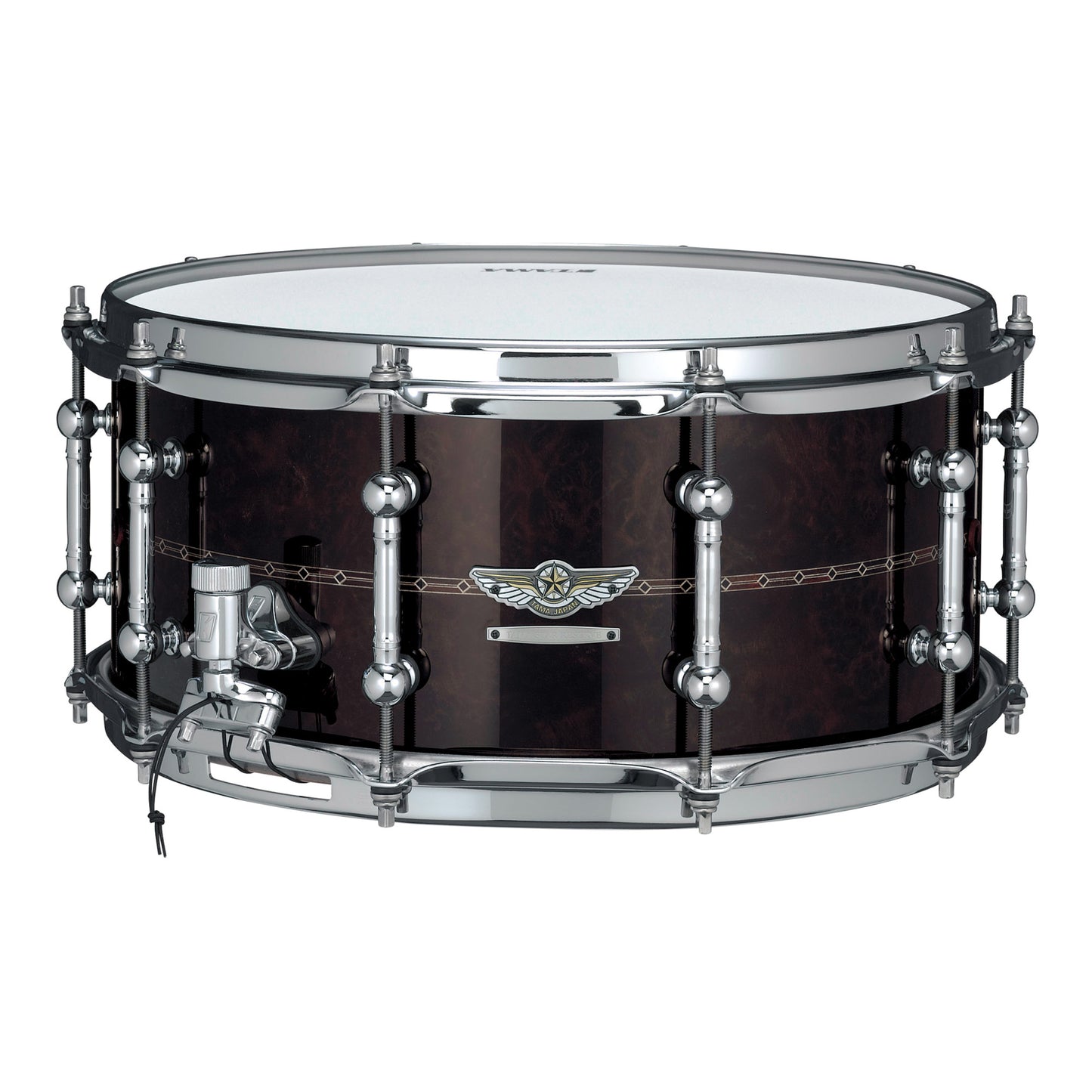 TAMA STAR Reserve Bubinga/Walnut Snare Drum 14" x 6,5" - Gloss Claro Walnut