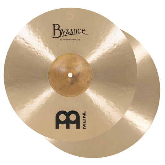 MEINL Cymbals Byzance Traditional Polyphonic HiHat - 15"