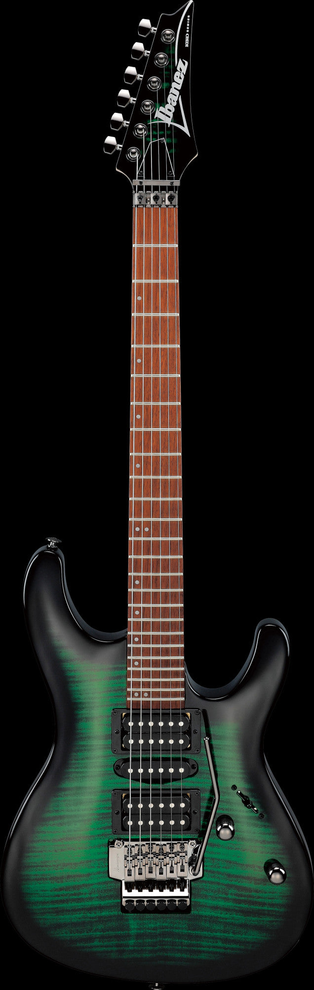 IBANEZ Kiko Loureiro Signature Electric Guitar 6-String - Transparent Emerald Burst