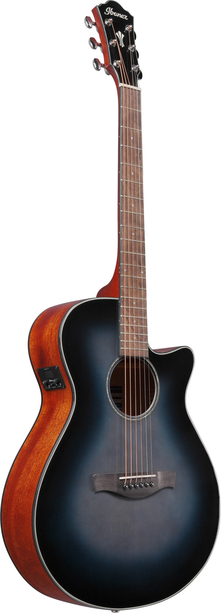IBANEZ AEG Acoustic Guitar 6-String - Indigo Blue Burst High Gloss