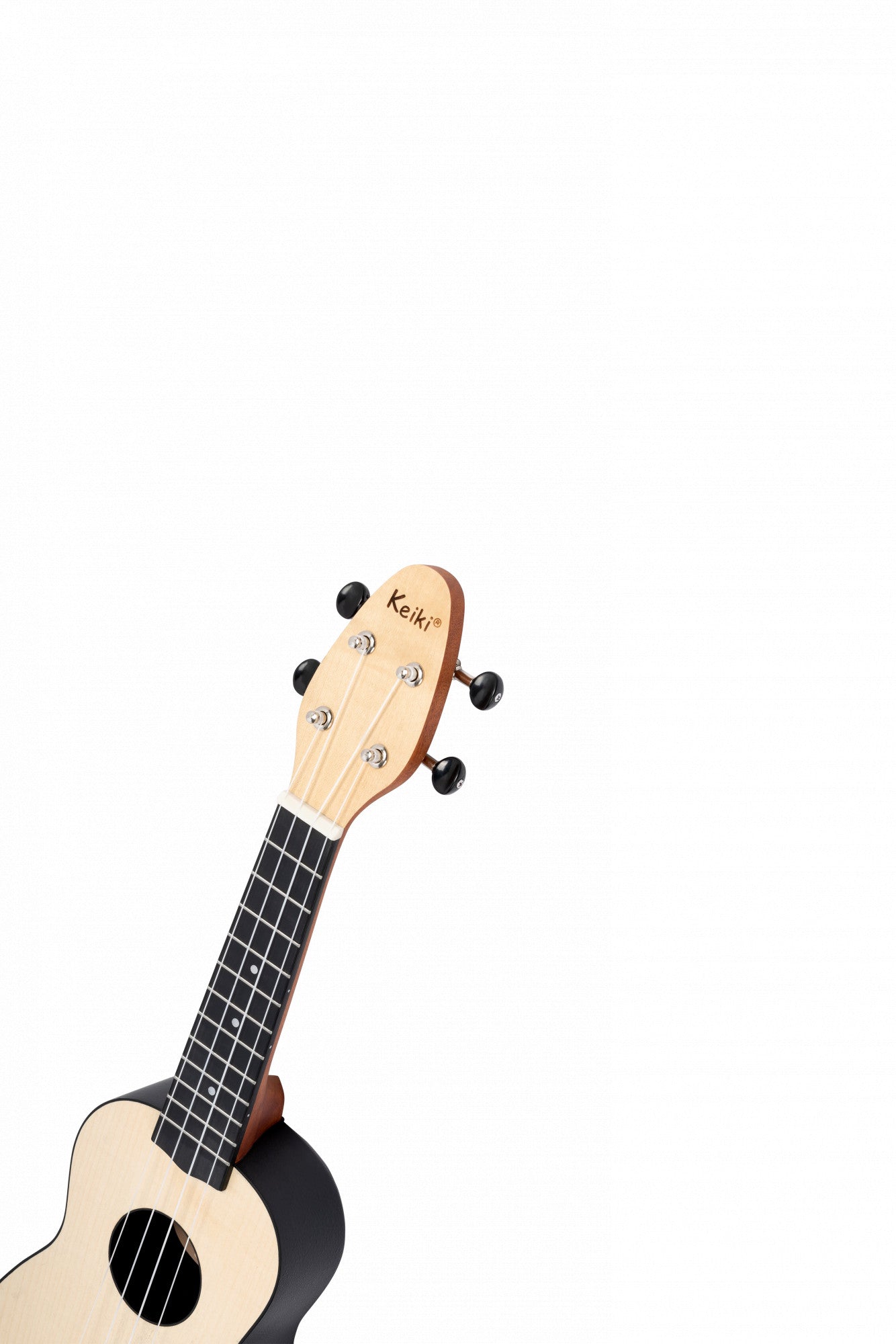 KEIKI K2 Serie Sopran Ukulele Lefty Set - Maple Natural / ABS