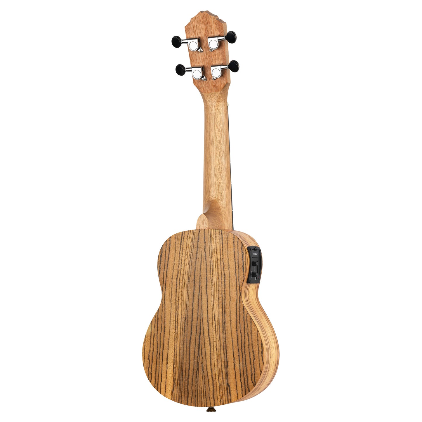 ORTEGA Timber Serie Sopran Preamp Ukulele 4 String - Zebrawood Natural + Bag