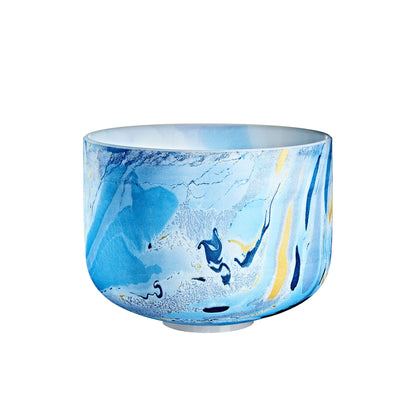 MEINL Sonic Energy Marble Crystal Singing Bowl 10" - A4/Brow Chakra/432 Hz - Dark Blue