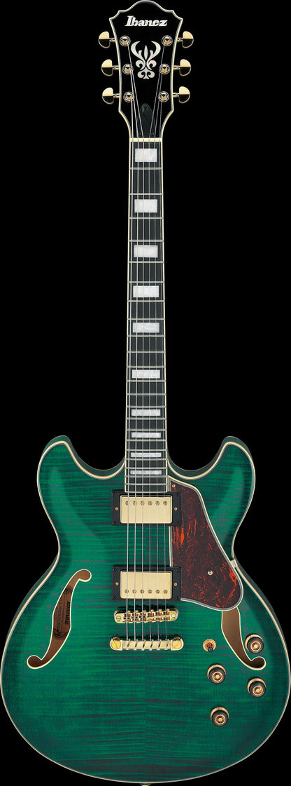 IBANEZ Artcore Expressionist AS Hollowbody Gitarre 6-String - Transparent Moss Green