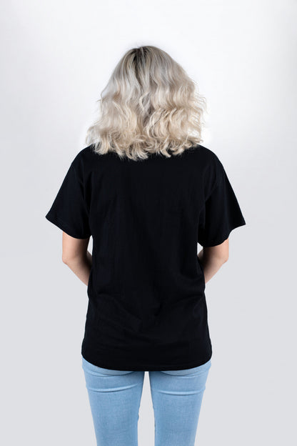 Tama t-shirt in black with red logo on chest
