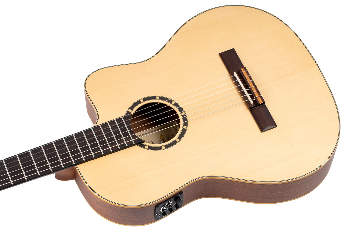 ORTEGA Family Series 4/4 Slim Neck Konzertgitarre 6 String - Fichte / Mahagoni Natur + Bag