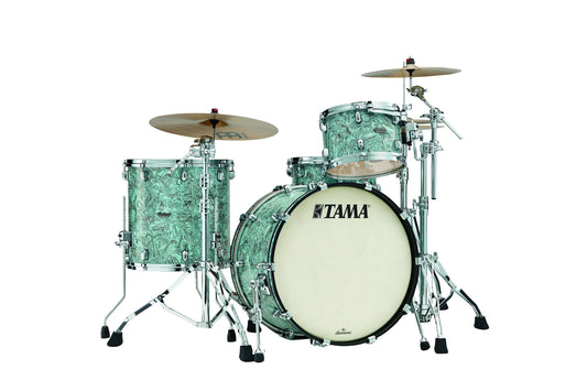 TAMA Starclassic Maple Duracover Wrap Shell Kit 3 pcs - Sky Blue Swirl/Chrome HW