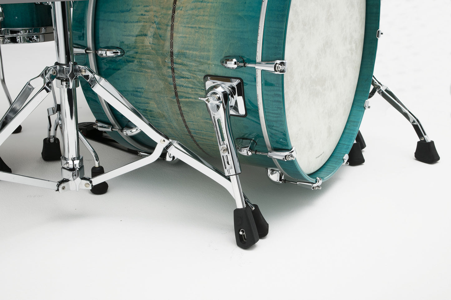 TAMA Star Maple Bass Drum 18 "x 14" - Emerald Sea Curly Maple Burst/Chrom HW/Drum Hoop Matched mit Inlay (outside)