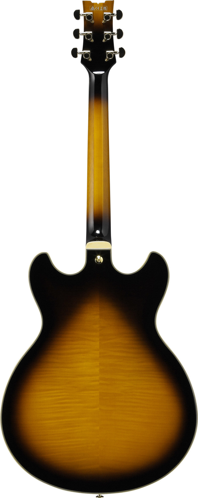 IBANEZ John Scofield Signature Hollow Body Guitar 6-String - Vintage Yellow Sunburst + Case MS100C