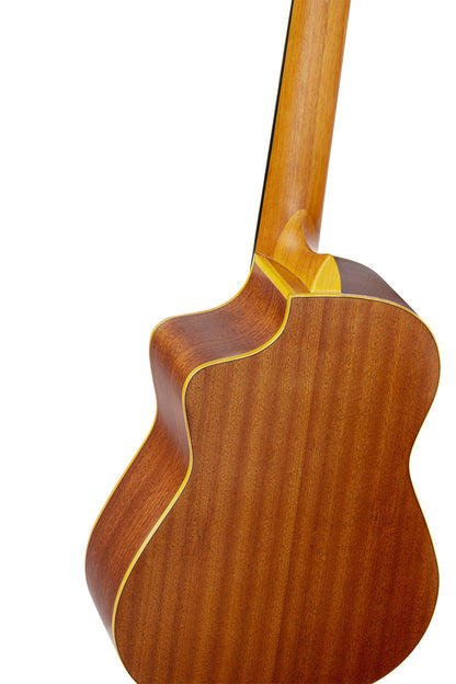 ORTEGA Requinto Series Pro 1/2 Akustikgitarre 6-String - Natural + Gigbag
