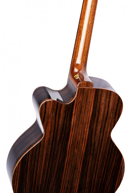 ORTEGA The Private Room Medium Scale Acoustic Bass 4 String - Spruce / Striped Ebony Natural + Bag