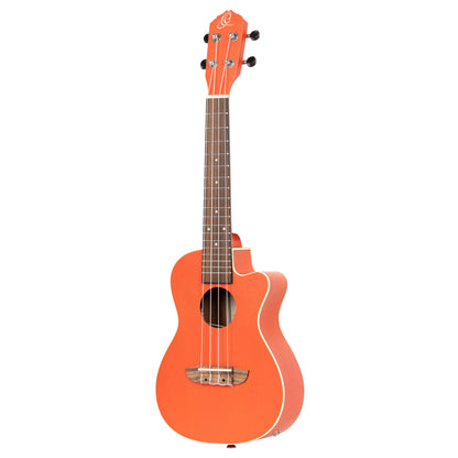 ORTEGA Earth Series Konzert Preamp Ukulele 4 String - Hokkaido Pumpkin Orange