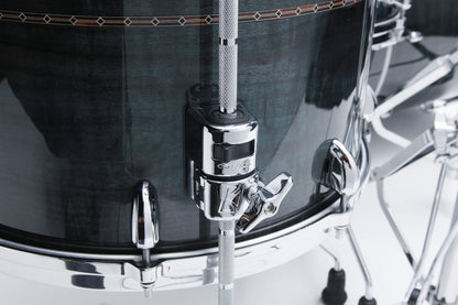 TAMA Star Bubinga Floor Tom 16" x 16" - Pewter Blue Australian Acacia/Chrome HW/with Inlay (outside)