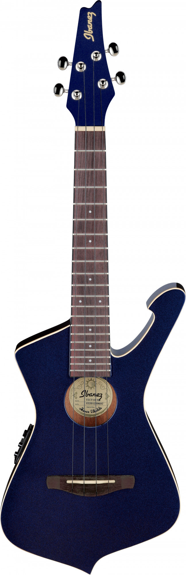 IBANEZ Iceman Tenor Ukulele 4-String - Midnight Metallic + Gigbag