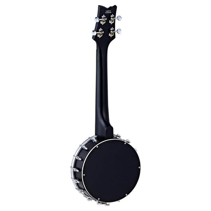 ORTEGA Banjolele Series Concert Ukulele 4 String - Maple Black + Bag