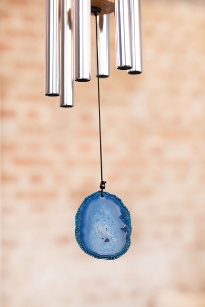 MEINL Sonic Energy Blue Agate Meditation Chime 29"/73 cm - 432 Hz - Silver