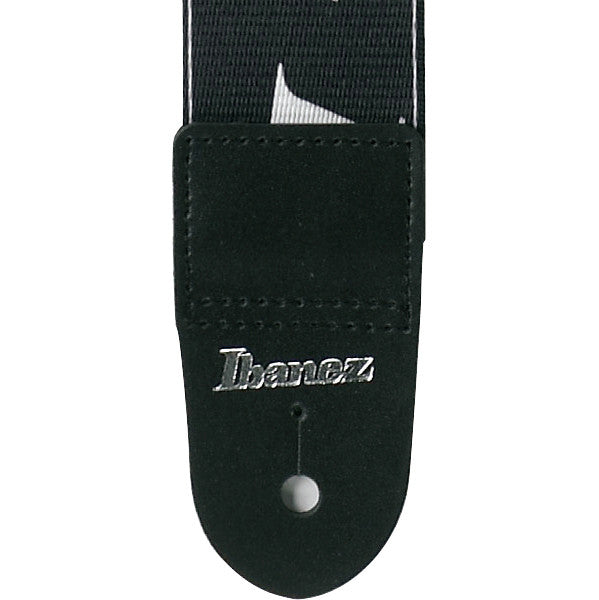 IBANEZ Design Strap - Black/White Logos