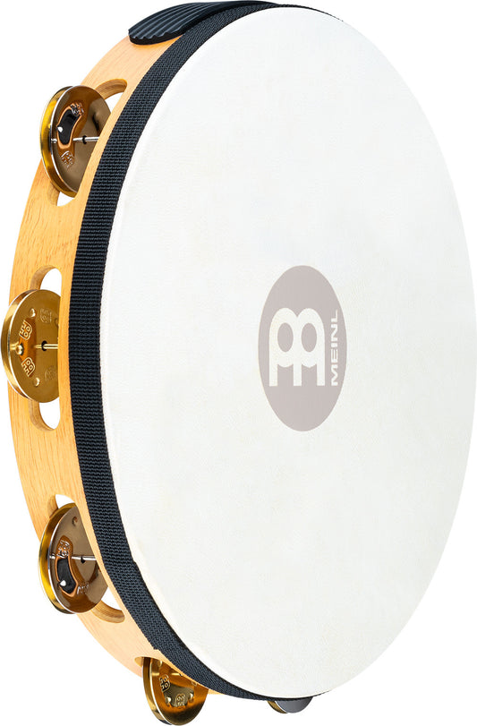 MEINL Percussion Traditional Wood Series Headed Tambourine - 10"