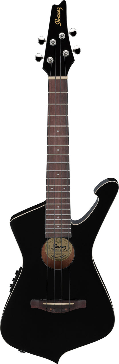 IBANEZ Iceman Tenor Ukulele 4-String - Black High Gloss + Gigbag