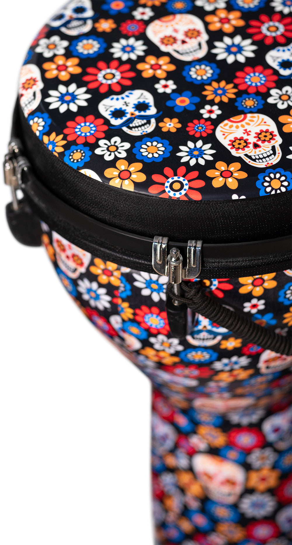 MEINL Percussion Jumbo Djembe 12" - Day Of The Dead/Designer Head