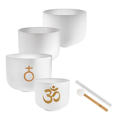 MEINL Sonic Energy 4-piece Om Crystal Singing Bowl Set