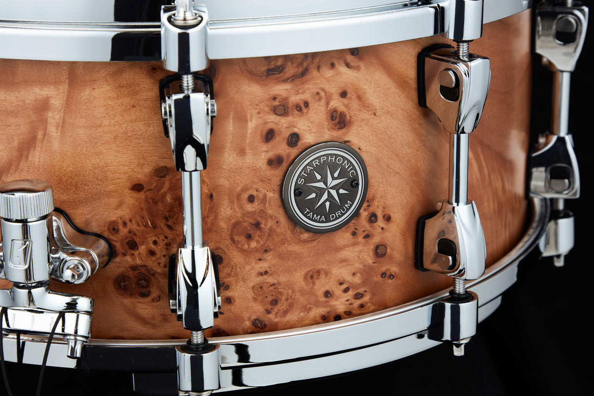TAMA STARPHONIC Maple Snaredrum 14" x 6" - Satin Mappa Burl