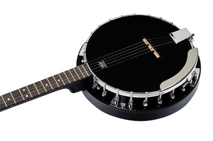 ORTEGA Raven Series Banjo 5 String - Mahogany Black + Bag