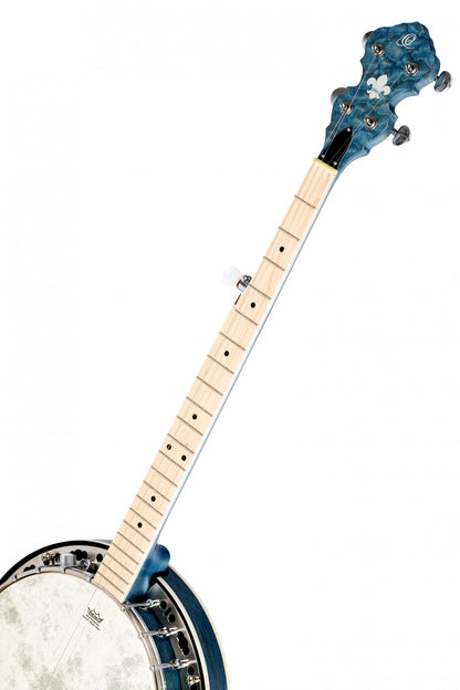 ORTEGA Falcon Series Banjo 5 String - Maple Blue + Bag