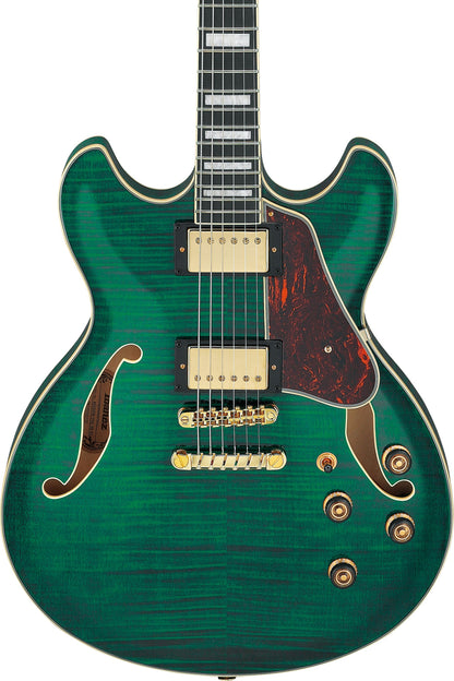 IBANEZ Artcore Expressionist AS Hollowbody Gitarre 6-String - Transparent Moss Green