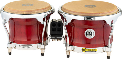 MEINL Percussion Professional Series Wood Bongo 7" Macho & 8 1/2" Hembra - Cherry Red