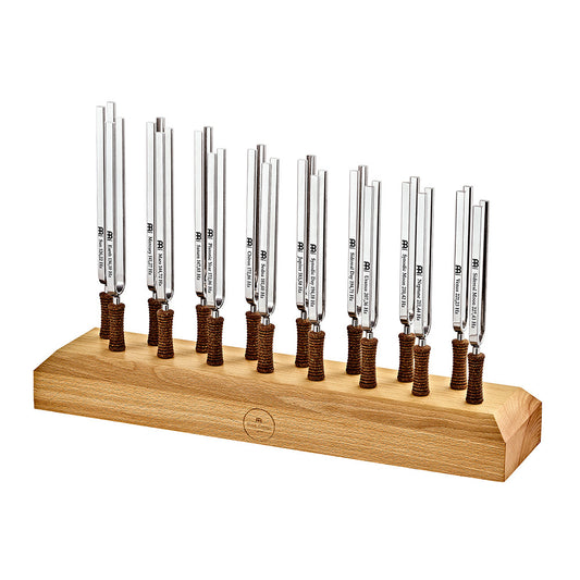 MEINL Sonic Energy Planetary Tuned Tuning Forks Complete Set-up - Content: 16 Tuning Forks, including Stand