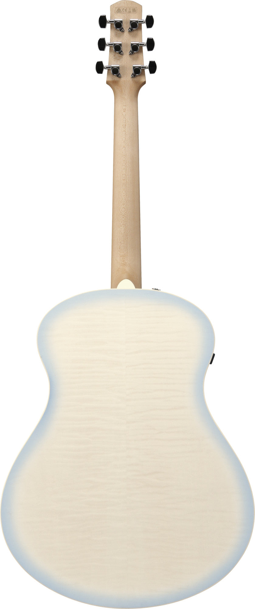 IBANEZ Advanced Acoustic AAM Acoustic Guitar 6-String - Transparent Antique White Ice Blue Open Pore