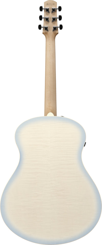 IBANEZ Advanced Acoustic AAM Acoustic Guitar 6-String - Transparent Antique White Ice Blue Open Pore