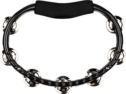 MEINL Percussion Traditional ABS Series Hand Held Molded ABS Tambourine - Black/vernickelte Stahl Jingles