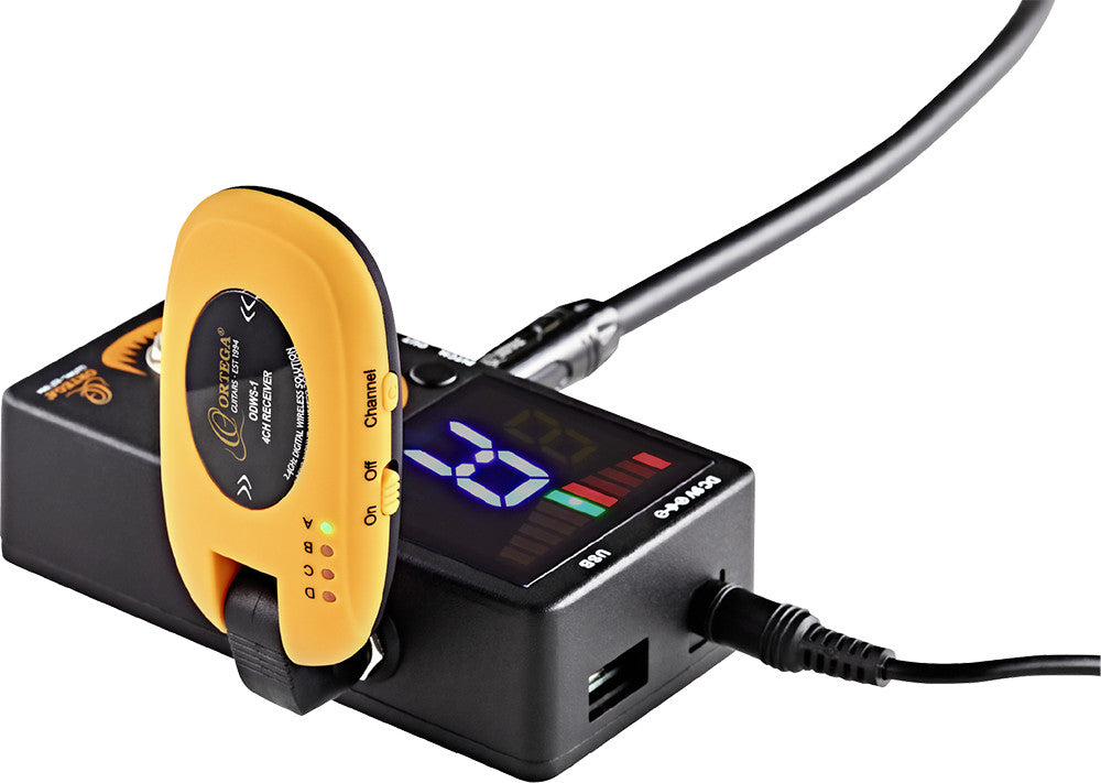 ORTEGA Digital Wireless System - 4 Kanäle / 2,4 Ghz / wiederaufladbar + USB Kabel